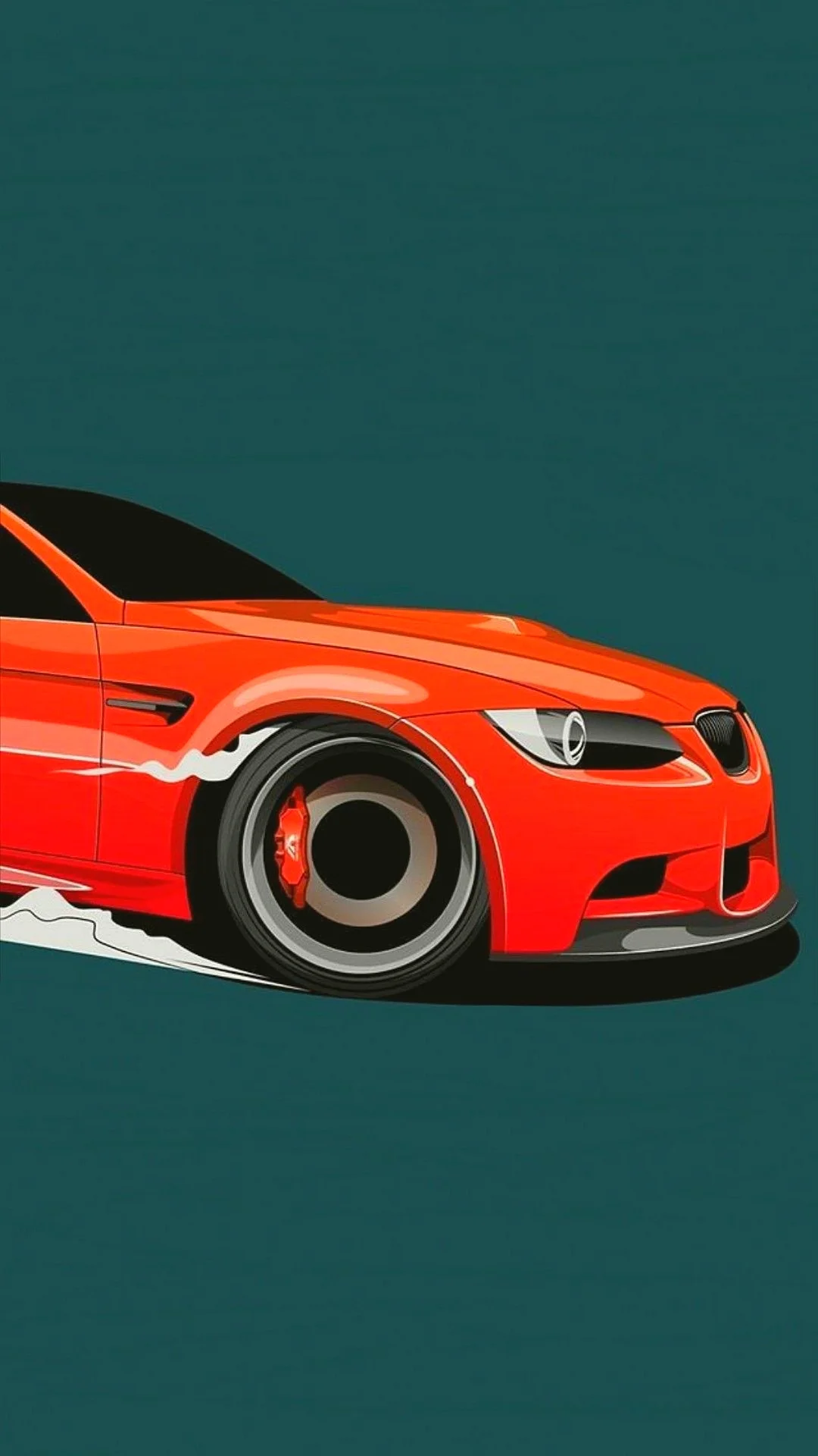 Red BMW Minimal Car 1080X1920 HD iPhone Wallpaper