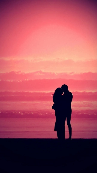 Romantic Couples Sunset Love iPhone