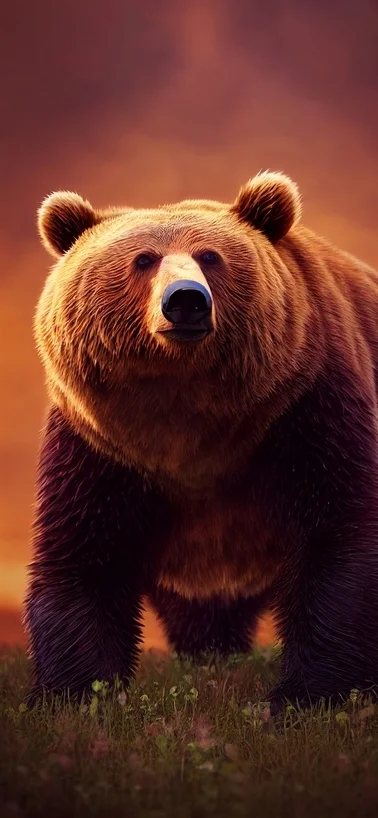 Adorable Bear Samsung Galaxy S24 Backgrounds Wallpaper