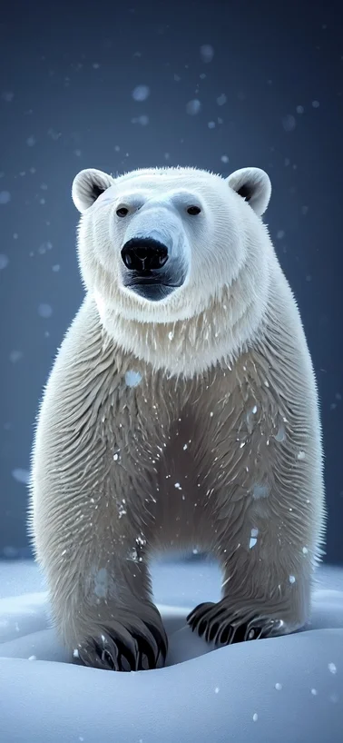 Get Free Adorable Polar Bear Samsung Galaxy S24 Backgrounds