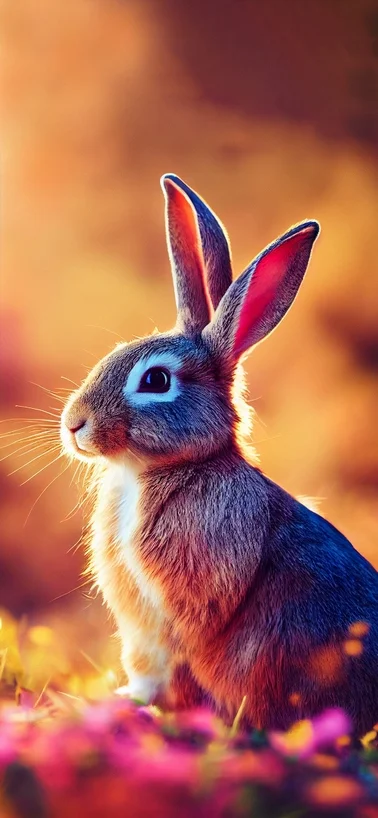Sunset Rabbit Cute Samsung Galaxy