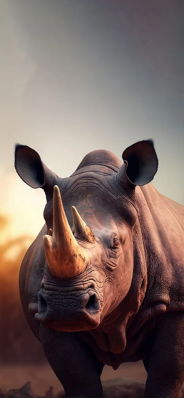 African Jungle Rhino iPhone 15