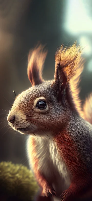 Cute Red Squirrel iPhone 15