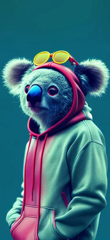 Colorful Koala Portrait Samsung Galaxy S24