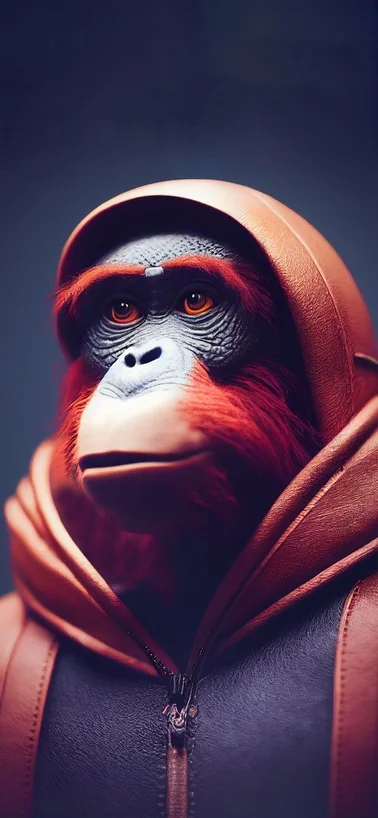Orangutan Monkey with Hoodie Android