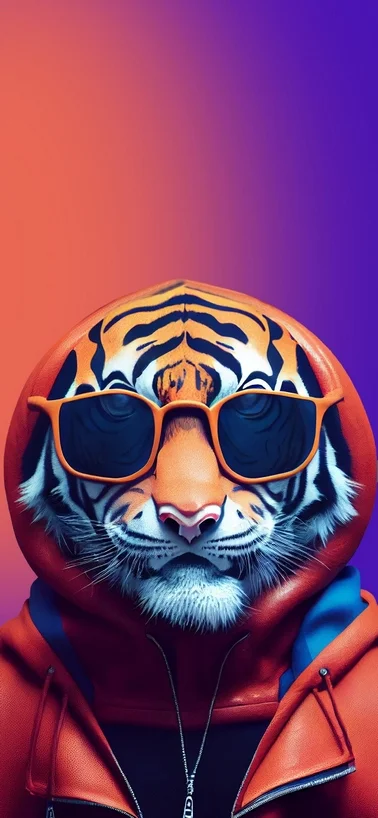 Tiger Portrait Art Apple iPhone 15
