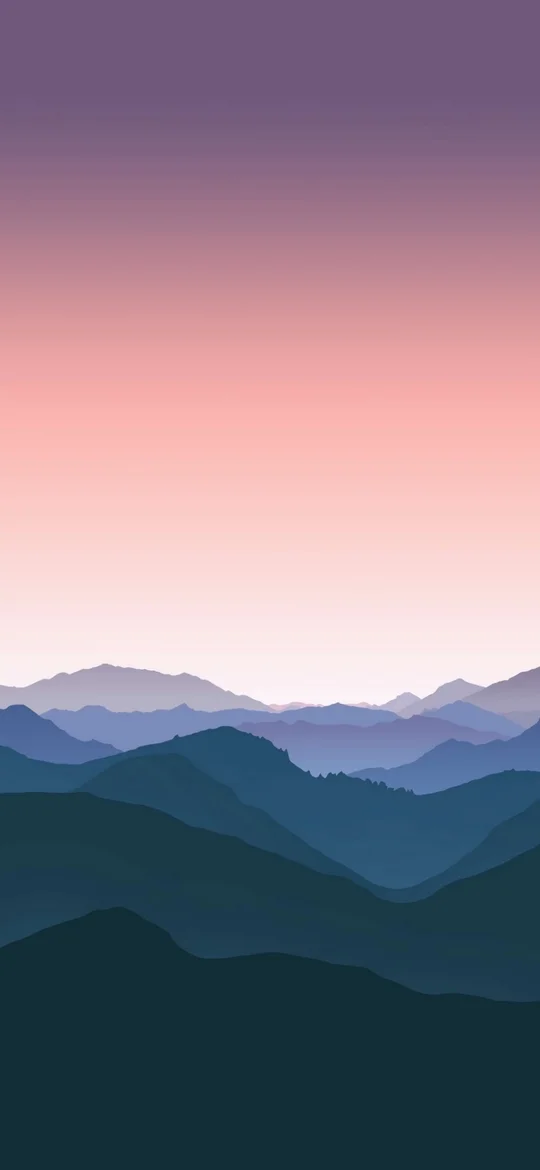 Beautiful Pink Sky Mountain Landscape Google Pixel Wallpaper