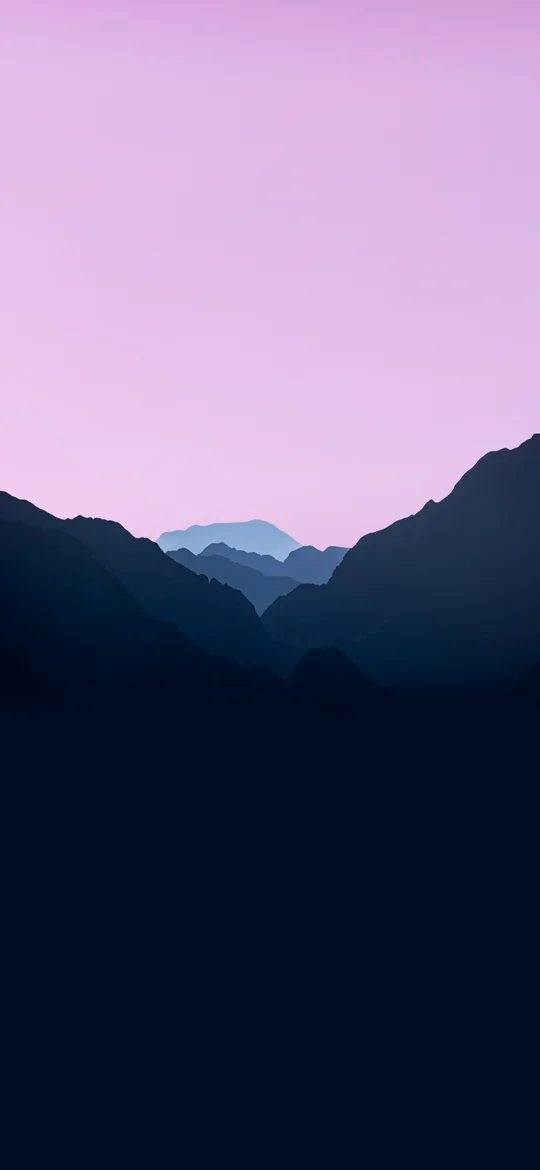 Nokia Sunset Mountain Pink Sky 4K Wallpapers Download Free