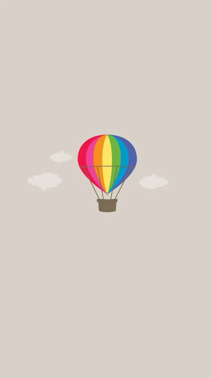 Air Balloon Minimal Wallpaper Android Background Wallpaper