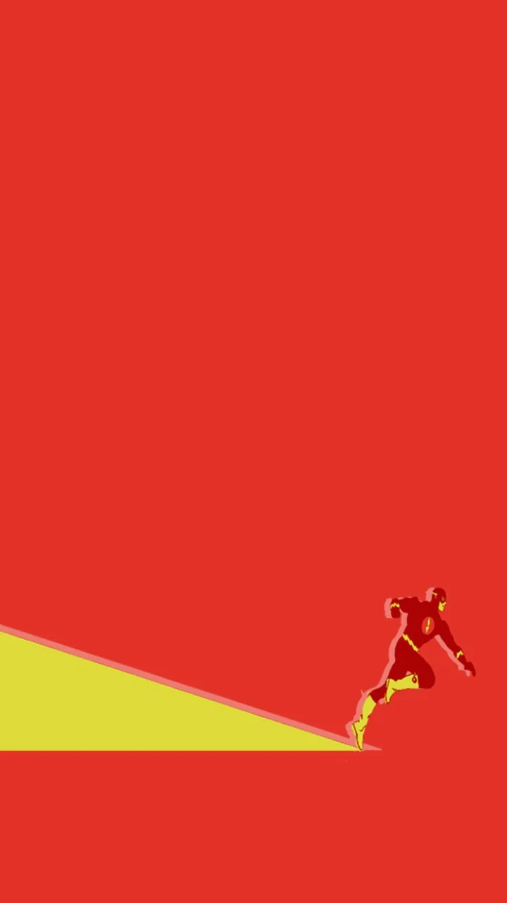 Red Flash Running Minimal Android mobile stylish Wallpaper