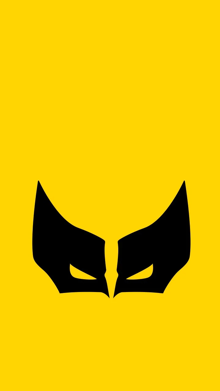 X-Man Wolverine Minimal Yellow HD 4K Android Wallpaper
