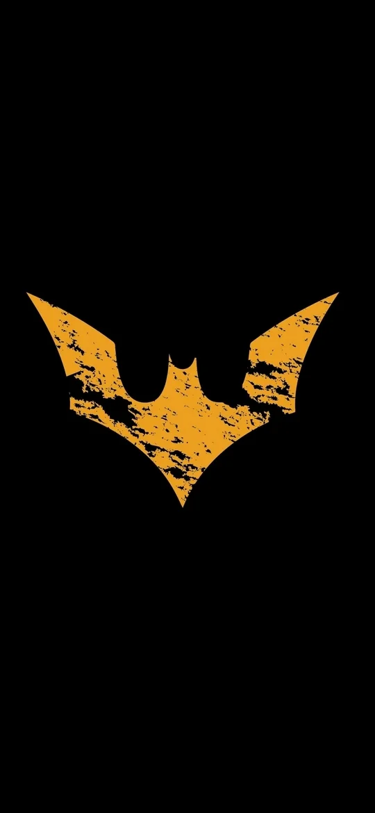 Batman Logo iPhone 15 Black Background Screen Wallpapers