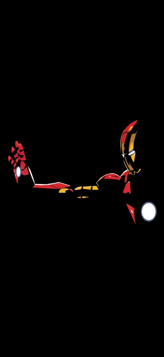 Best Battery saving Iron Man Black wallpaper Background