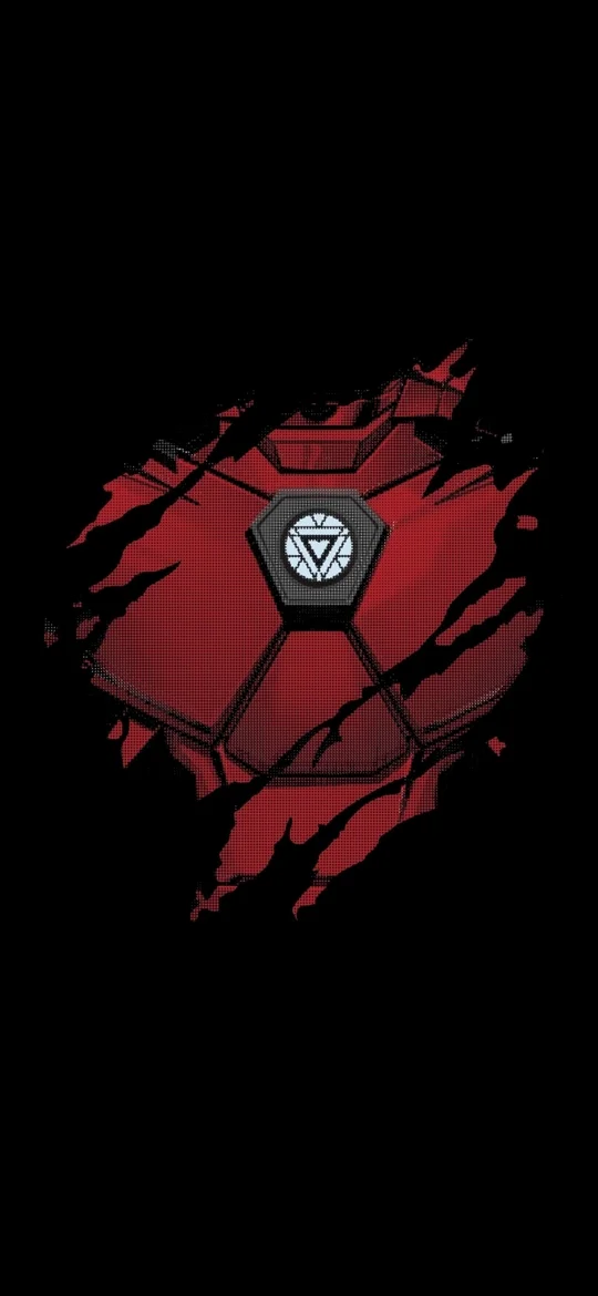 Iron Man Chest Arc Reactor Simple Dark iPhone Wallpaper