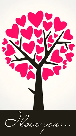 Valentine Tree with Love Heart