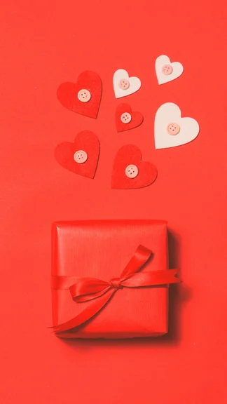 Red LOVER Gift Wallpaper