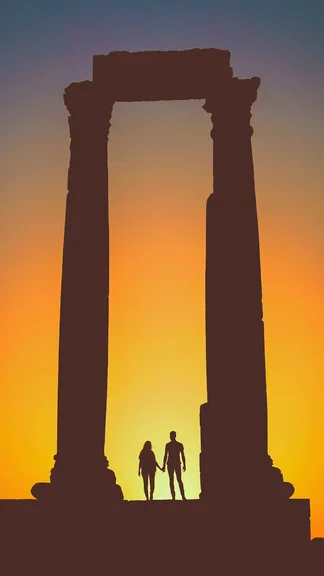 Couple Sunset Hercules Amman