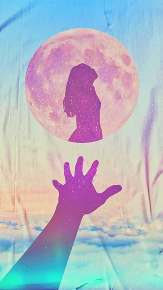 Galaxy Android Love Moon Wallpaper