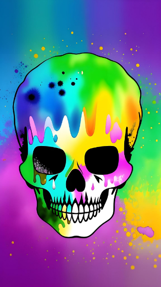 Colourful Skull Art Android UHD 4K Wallpapers