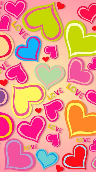 Colorful Hearts Valentine iPhone