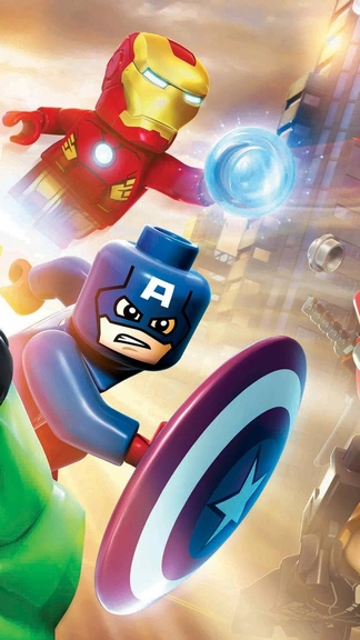 Lego Marvel Super Heroes Avengers iPhone 4K Wallpaper