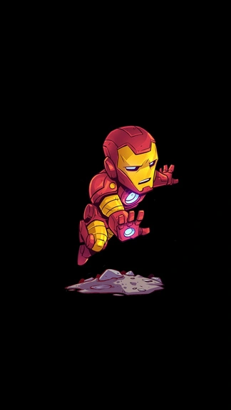 Iron Man Cartoon AMOLED Samsung Galaxy A04 Wallpaper