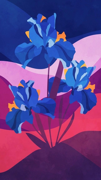 Art Illustration Flower Samsung Galaxy S23 4K Wallpaper