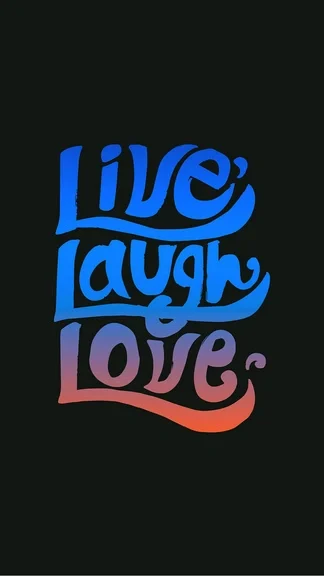 Live Laugh Love Multicolor
