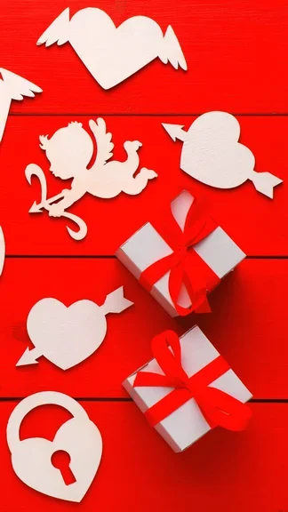 Valentines Day Cupid Heart Red